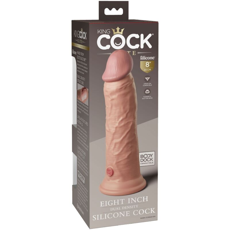 KING COCK - DILDO IN SILICONE REALISTICO ELITE 20,3 CM