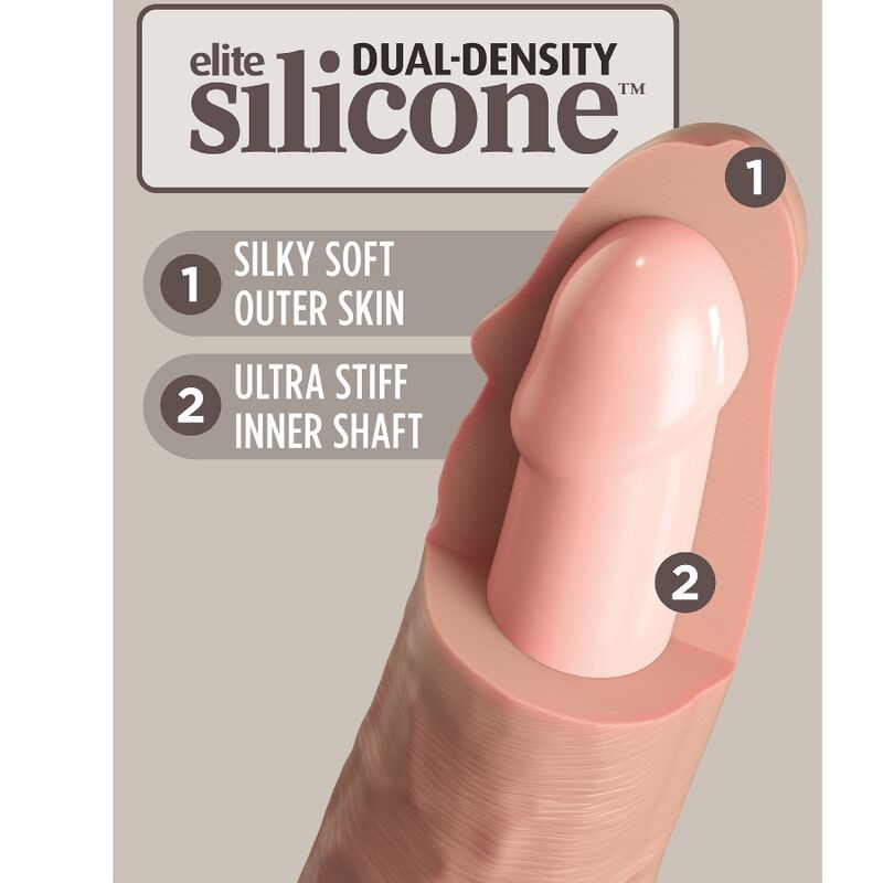 KING COCK - ELITE REALISTISCHER SILIKONDILDO 23 CM