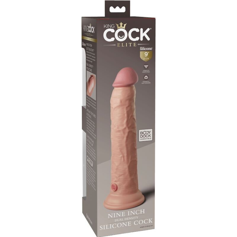 KING COCK - ELITE REALISTISCHER SILIKONDILDO 23 CM