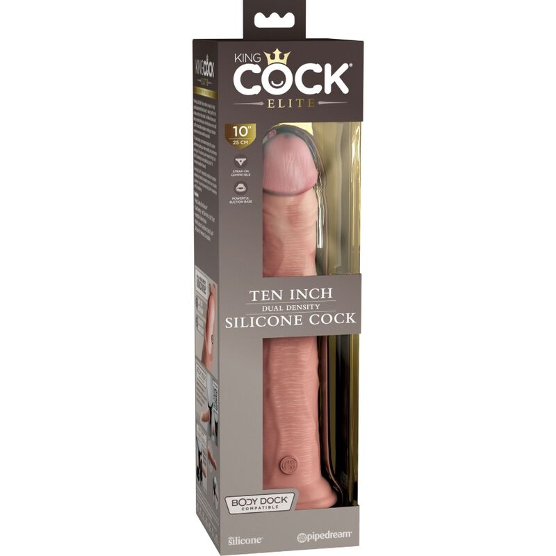 KING COCK - ELITE REALISTISCHER SILIKONDILDO 25,4 CM