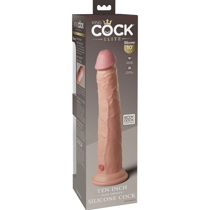 KING COCK - DILDO IN SILICONE REALISTICO ELITE 25,4 CM