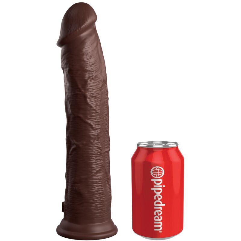 KING COCK - ELITE REALISTISCHER SILIKONDILDO 28 CM BRAUN