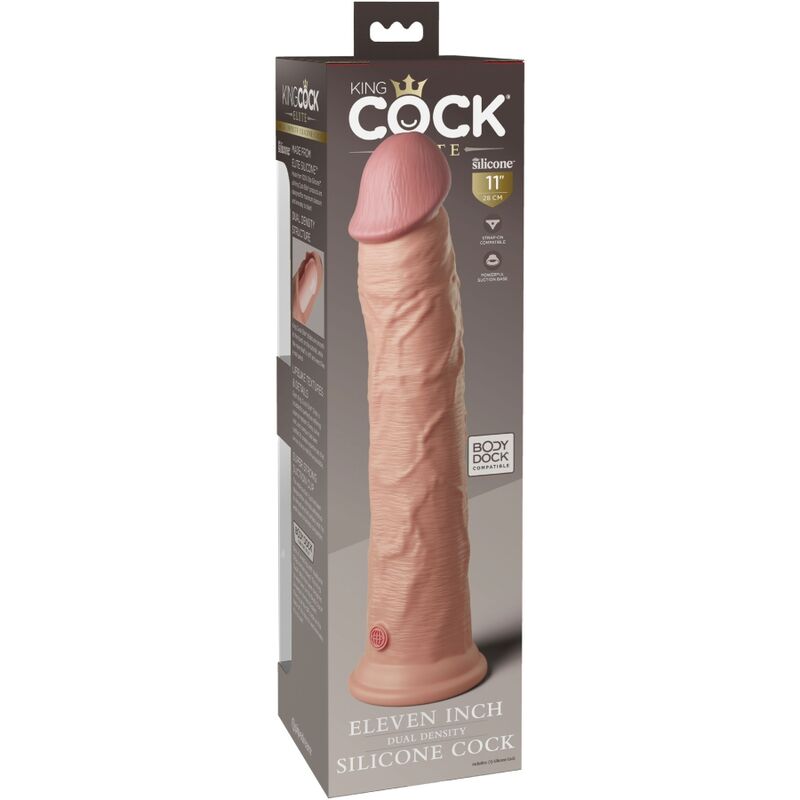 KING COCK - DILDO IN SILICONE REALISTICO ELITE 28 CM