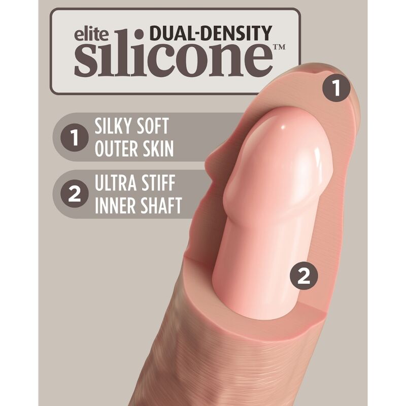 KING COCK - ELITE REALISTISCHER SILIKONDILDO 28 CM