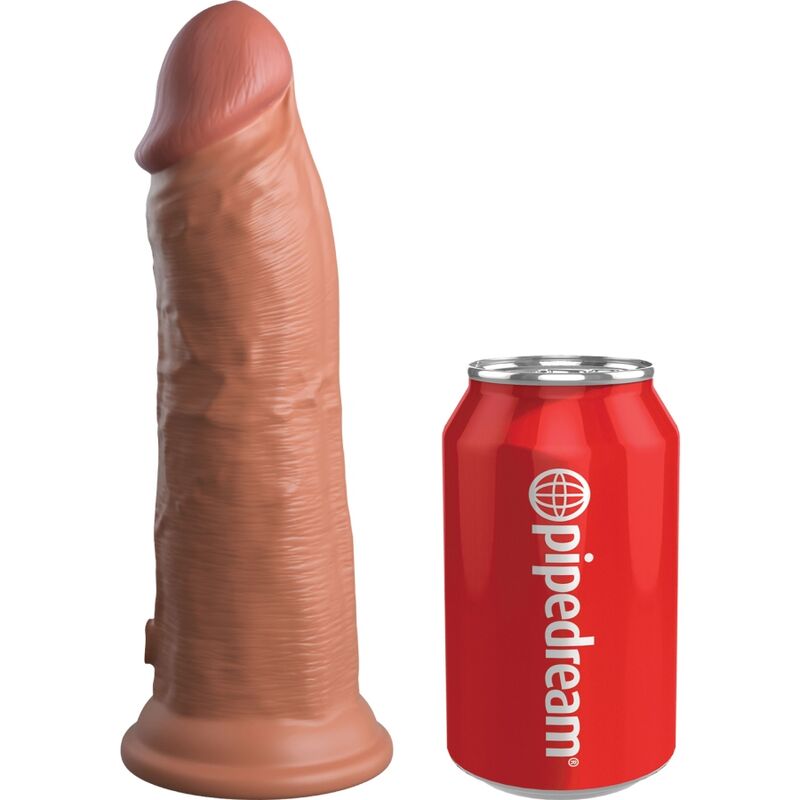 KING COCK - ELITE REALISTICO DILDO VIBRANTE E SILICONE 20,3 CM CARAMELLO