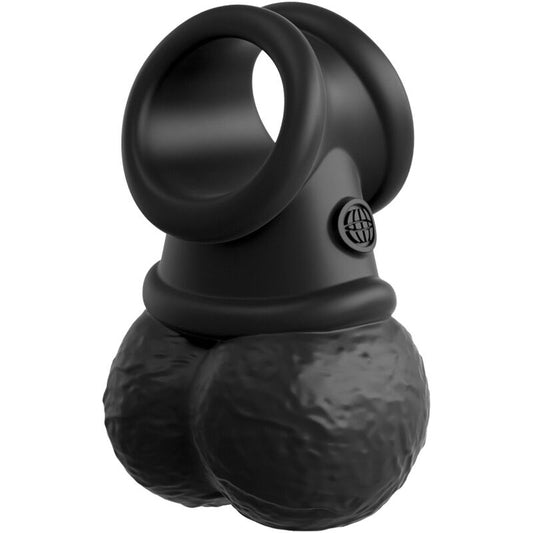 KING COCK - ANELLO ELITE CON TESTICOLI IN SILICONE