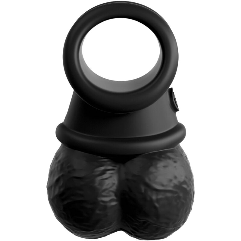 KING COCK - ANELLO ELITE CON TESTICOLI IN SILICONE