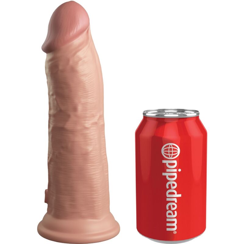 KING COCK - KIT IMBRACATURA REGOLABILE ELITE DELUXE CON ANELLO PER TESTICOLI E DILDO 20,3 CM