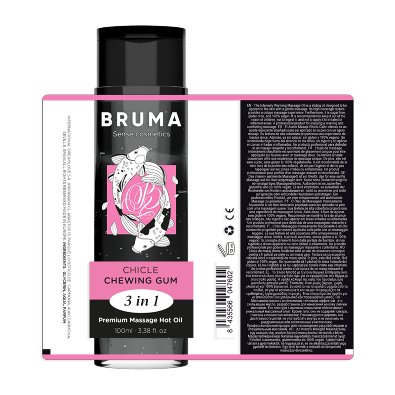 BRUMA - PREMIUM MASSAGE HEISSÖL KAUGUMMI 3 IN 1 - 100 ML