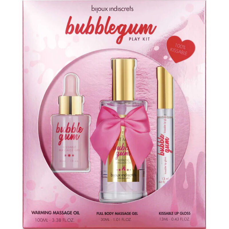 BIJOUX - INDISCRETS BUBBLEGUM PLAY KIT MIT ÖLGEL &amp; LIPGLOSS