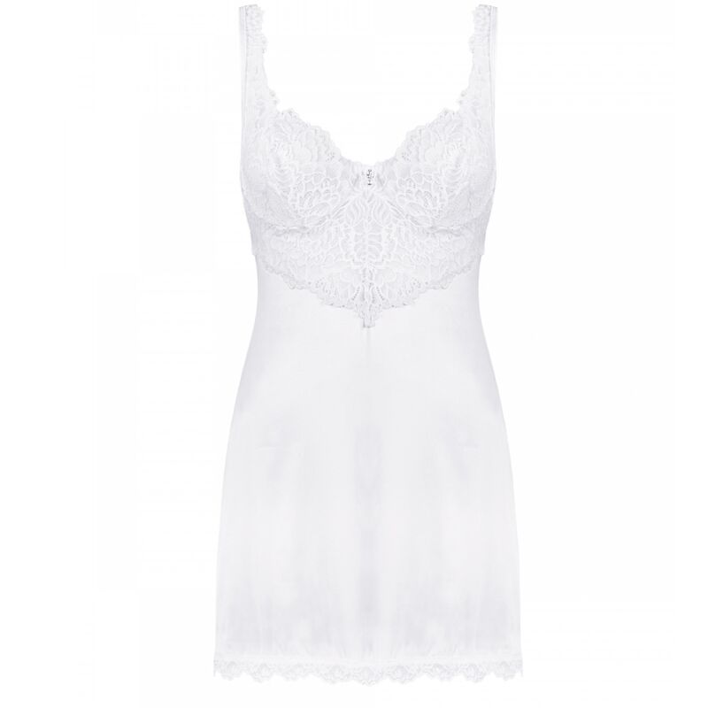 OBSESSIVE - AMOR BLANCO CHEMISE &amp; WEISSER TANGA S/M.