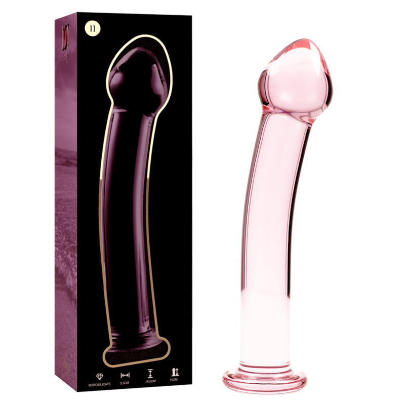 SERIE NEBULA BY IBIZA - MODELLO 11 DILDO VETRO BOROSILICATO TRASPARENTE 16 CM -O- 3 CM