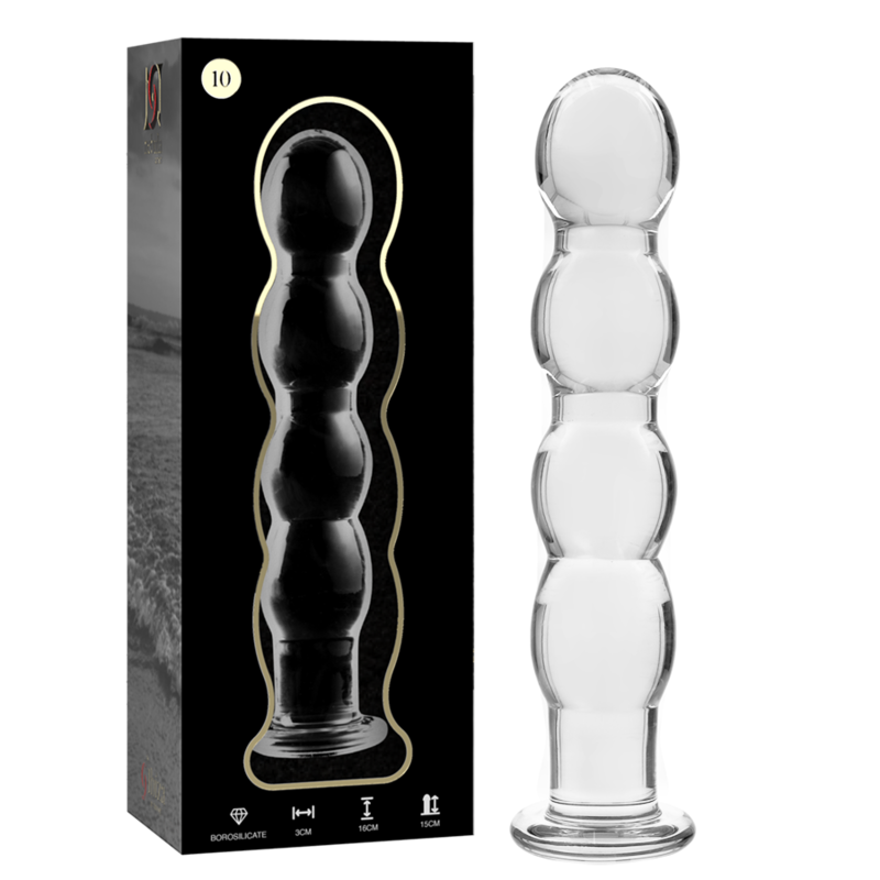 NEBULA SERIE VON IBIZA - MODELL 10 DILDO BOROSILIKATGLAS KLAR 16,5 CM -O- 3,5 CM