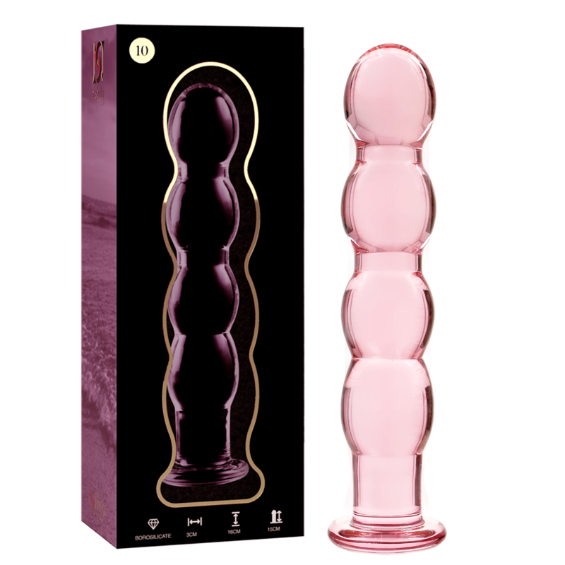 NEBULA SERIE VON IBIZA - MODELL 10 DILDO BOROSILIKATGLAS KLAR 16,5 CM -O- 3,5 CM