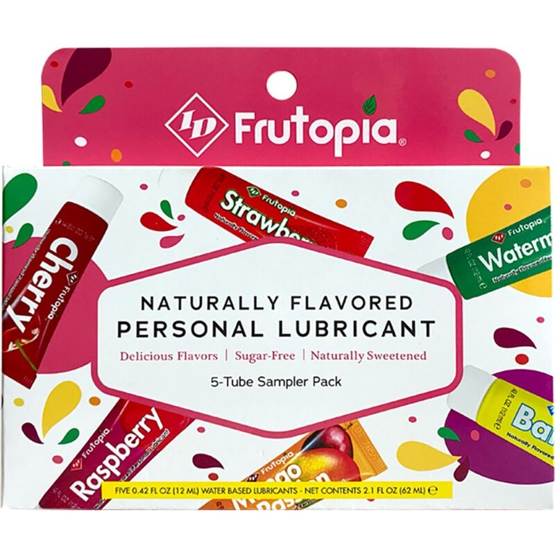 ID FRUTOPIA - LUBRIFICANTE ASSORTITO 5 CONFEZIONI DA 12 ML