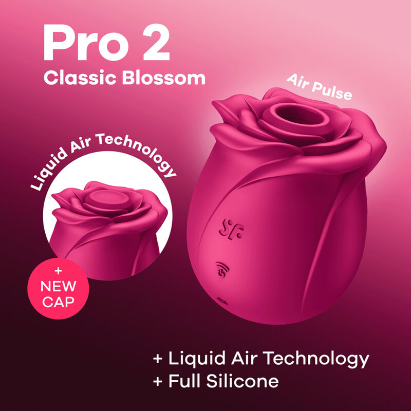 SATISFYER - VIBRATORE AIR PULSE PRO 2 CLASSIC BLOSSOM