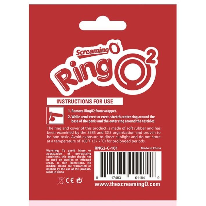 SCREAMING O - RINGO 2 TRANSPARENT RING