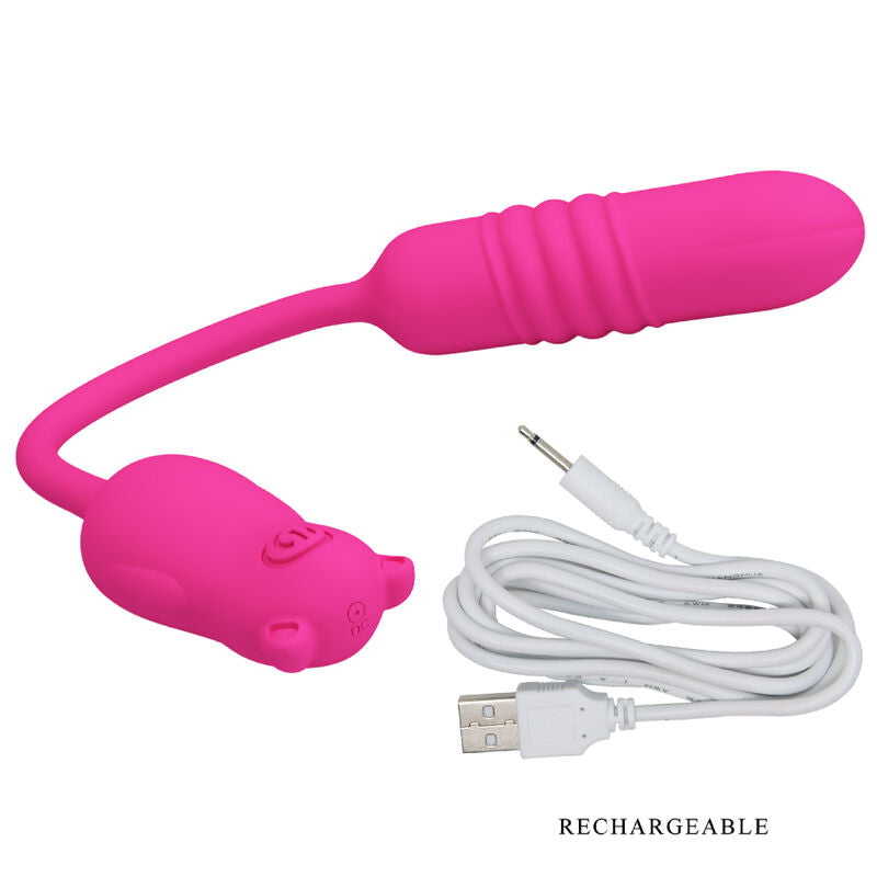 PRETTY LOVE - PROIETTILE VIBRANTE IN SILICONE ROSA NOBIKUMA