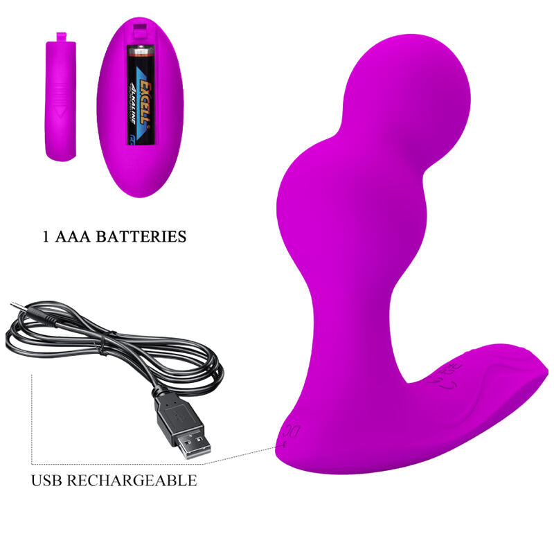 PRETTY LOVE - TERRANCE ANALVIBRATOR-MASSAGEGERÄT MIT FERNBEDIENUNG