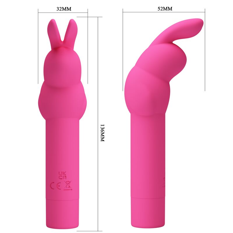 PRETTY LOVE - VIBRATORE IN SILICONE GERARDO FUSCHIA RABBIT