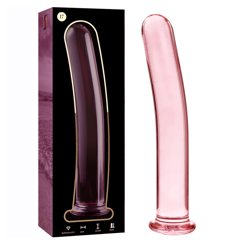 NEBULA SERIE VON IBIZA - MODELL 17 DILDO BOROSILIKATGLAS KLAR 18,5 CM -O- 3 CM