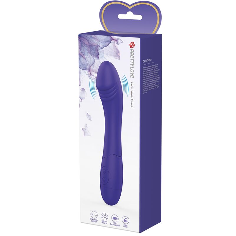 PRETTY LOVE - ELEMENTAL YOUTH VIOLET VIBRATORE DILDO