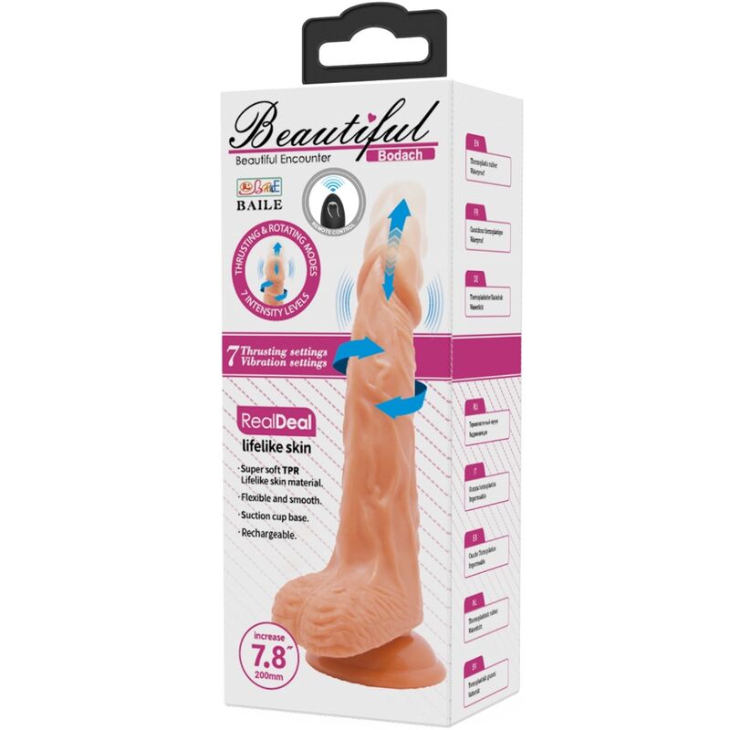 BAILE - BODACH REALISTISCHER VIBRATOR MIT FERNBEDIENUNG UND SAUGNAPF