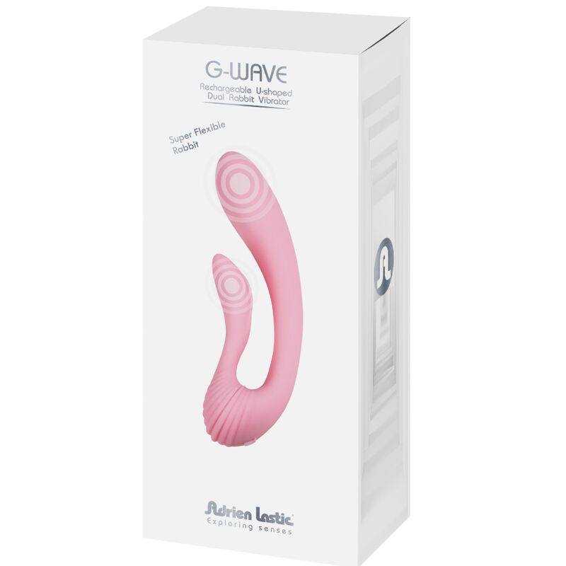 ADRIEN LASTIC - G-WAVE DUAL RABBIT VIBRATORE ROSA