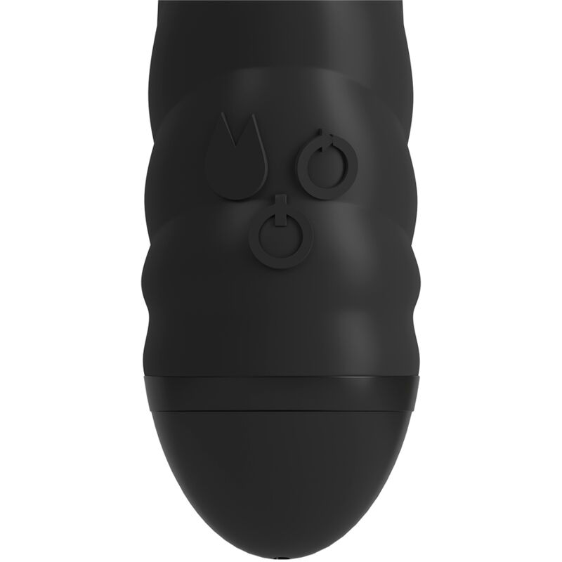 ADRIEN LASTIC - TWISTER VIBRATOR AND ROTATOR MASSAGER RABBIT BLACK