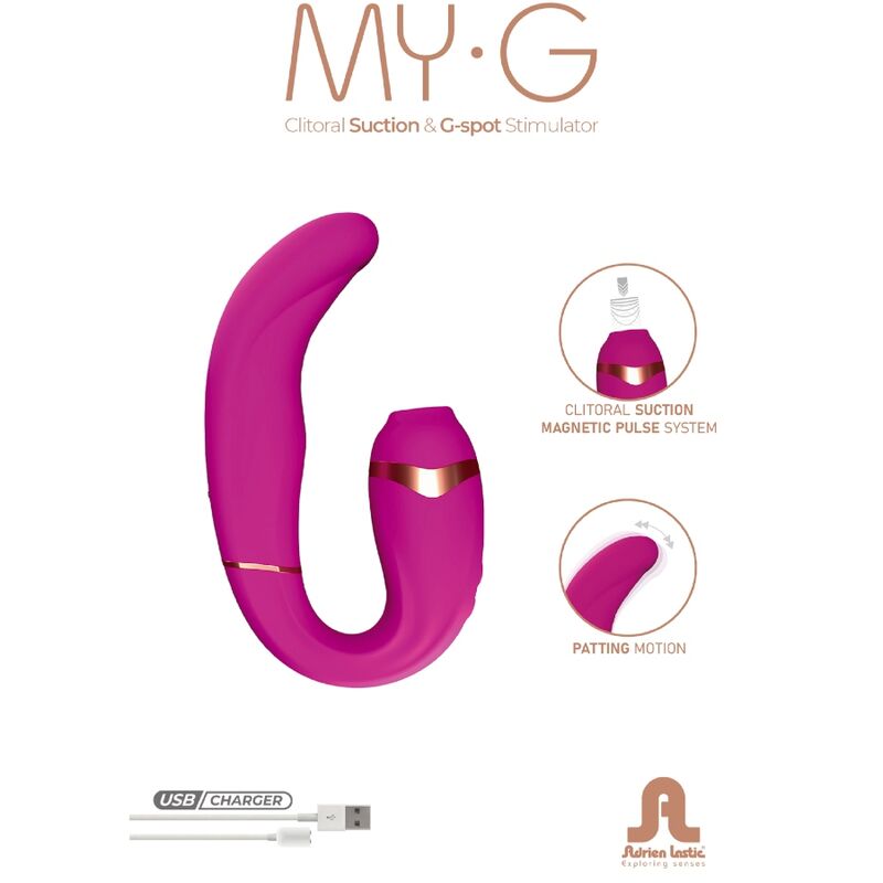 ADRIEN LASTIC - MYG KLITORIS-SAUGER UND G-SPOT-STIMULATOR ROSA