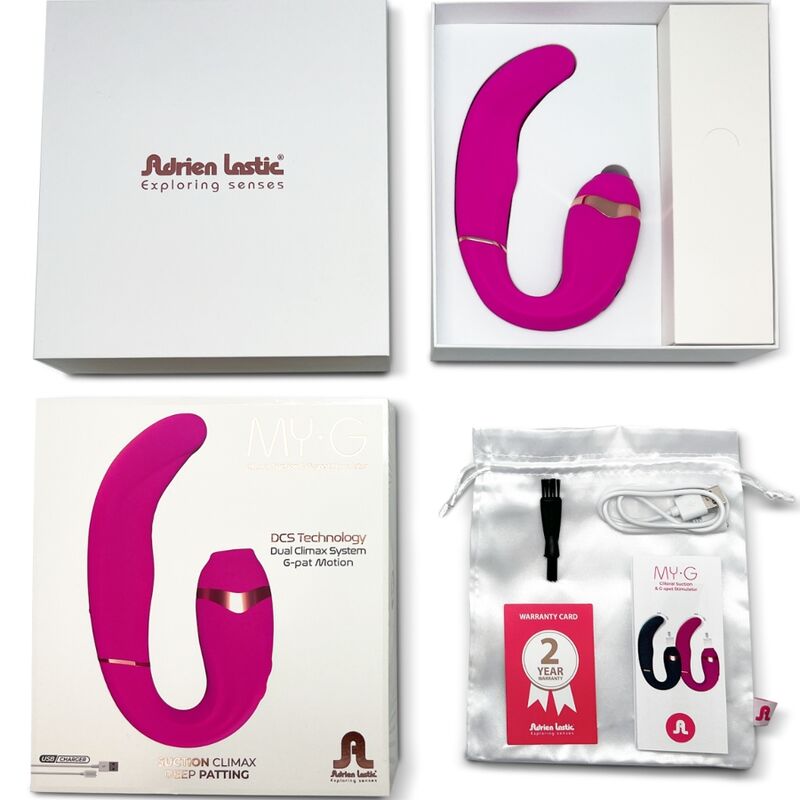 ADRIEN LASTIC - MYG KLITORIS-SAUGER UND G-SPOT-STIMULATOR ROSA