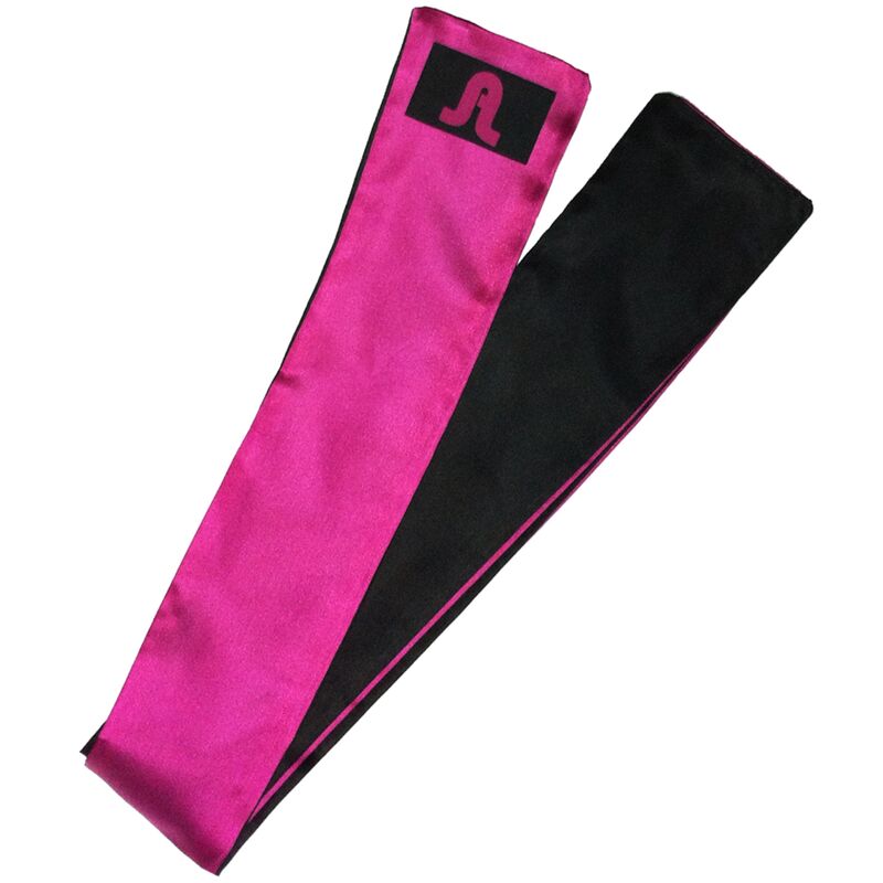 ADRIEN LASTIC - WENDBARER SATINBANDAGE IN ROSA/SCHWARZ
