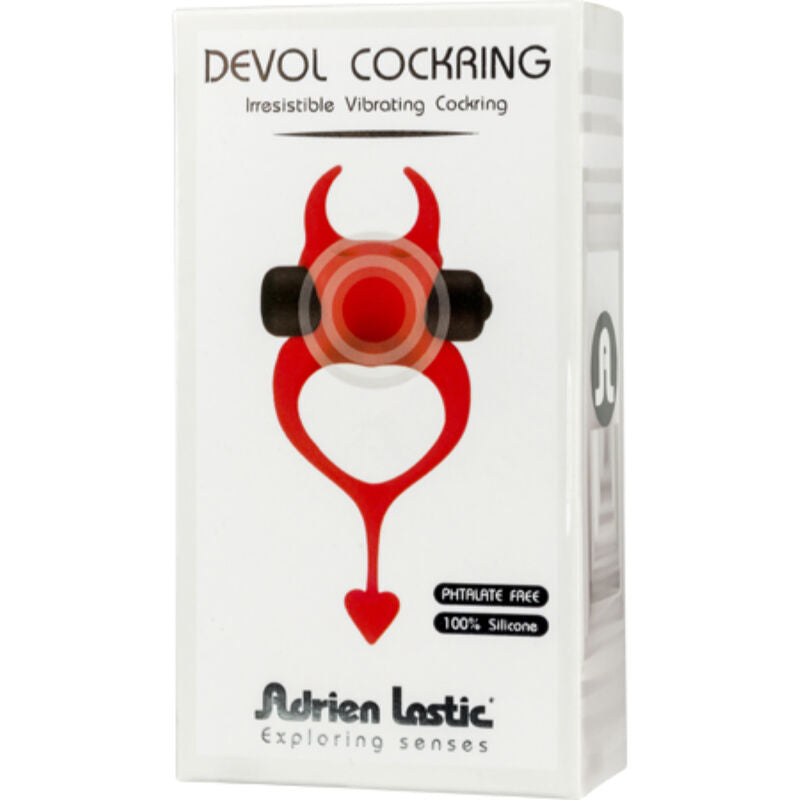 ADRIEN LASTIC - ANELLO VIBRATORE ROSSO PER IL PENE DEVOL