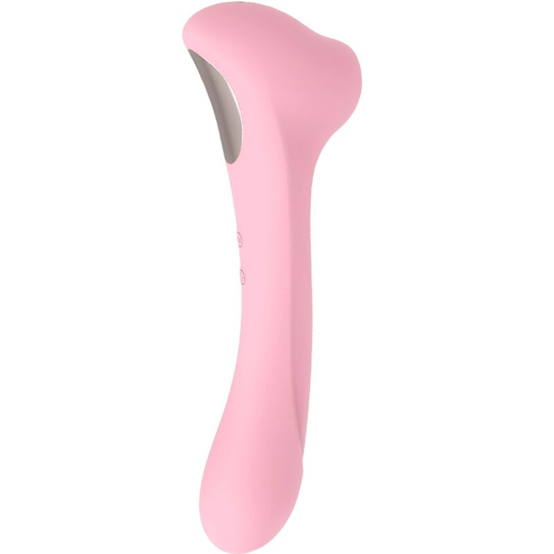 FEMINTIMATE - DAISY MASSAGER SUCTION AND VIBRATOR PINK