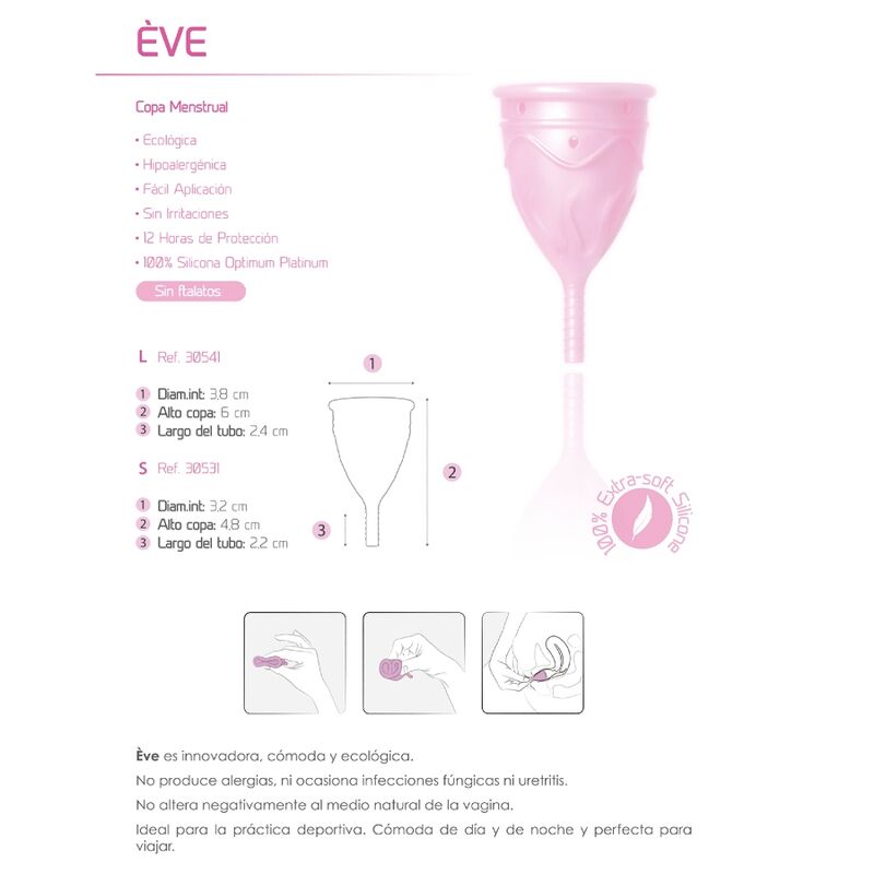 FEMINTIMATE - EVE MENSTRUATIONSTASSE AUS SILIKON - GRÖSSE S
