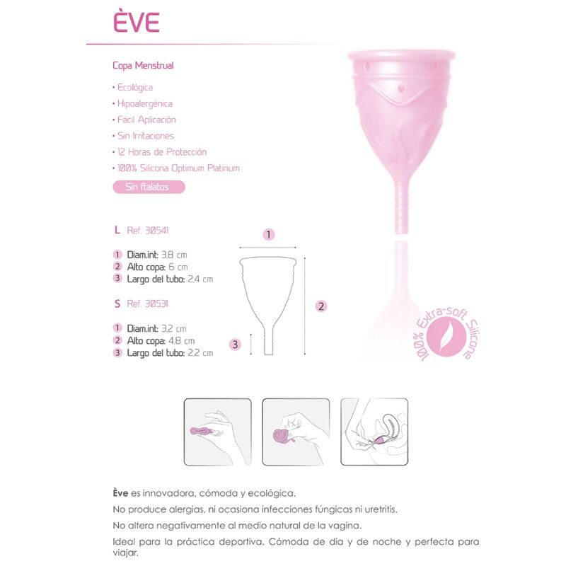 FEMINTIMATE - COPPA MESTRUALE IN SILICONE EVE - TAGLIA L