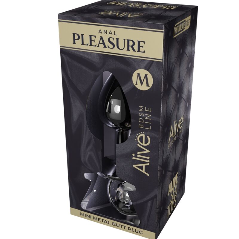 ALIVE - ANAL PLEASURE MINI PLUG METALL WEISS GRÖSSE M