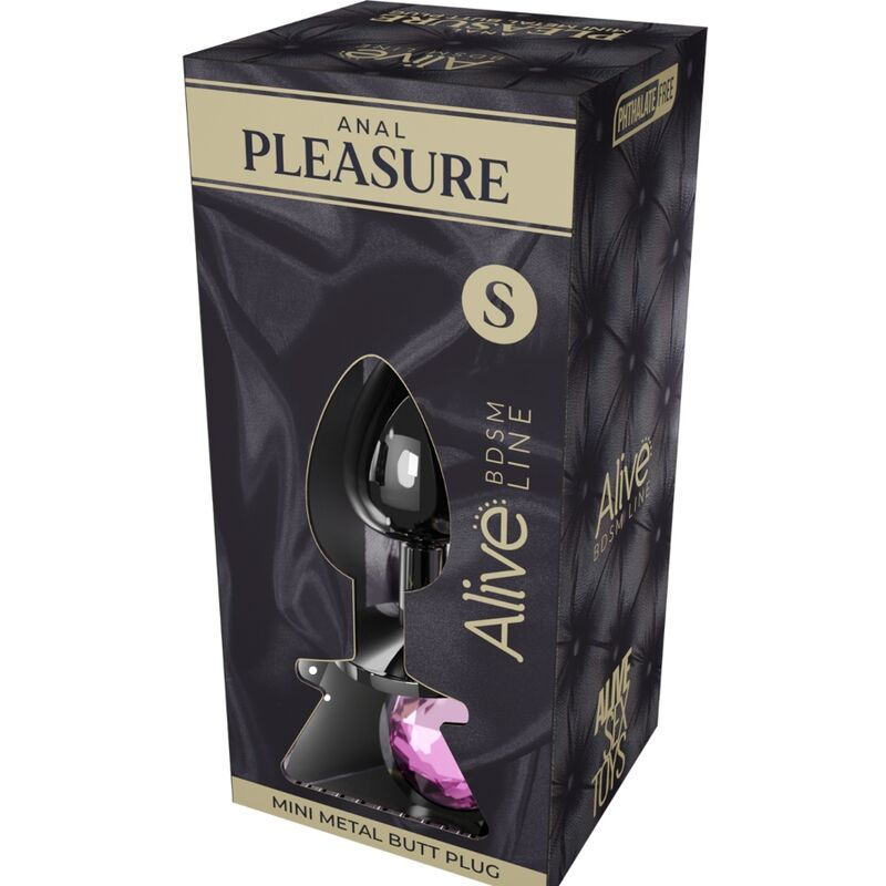 ALIVE - ANAL PLEASURE MINI PLUG METAL PINK SIZE S