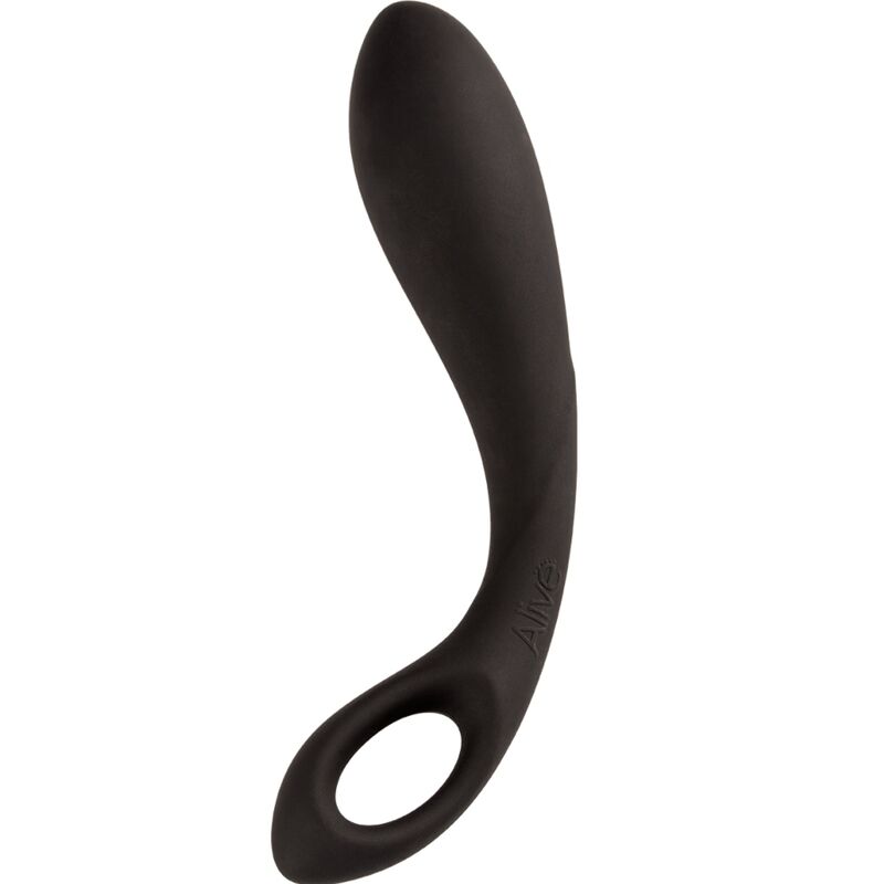 ALIVE - SCHWARZES HERZ-ANALMASSAGEGERÄT 15 CM