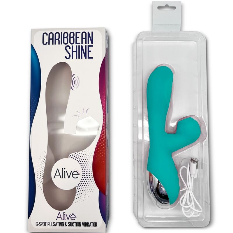 ALIVE - CARIBBEAN SHINE VIBRATOR &amp; SAUGER BLAU