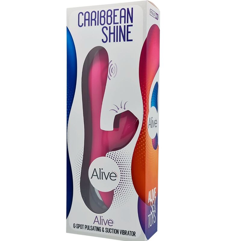 ALIVE - VIBRATORE E SUCCHIATORE CARIBBEAN SHINE FUCSIA