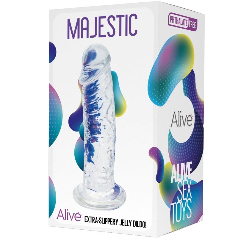 ALIVE - PENE REALISTICO MAESTOSO TRASPARENTE 14,7 CM