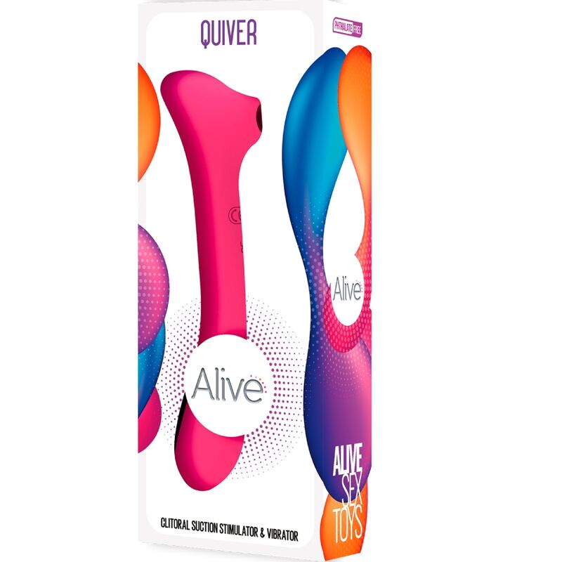 ALIVE - QUIVER SUCKER &amp; VIBRATOR PINK