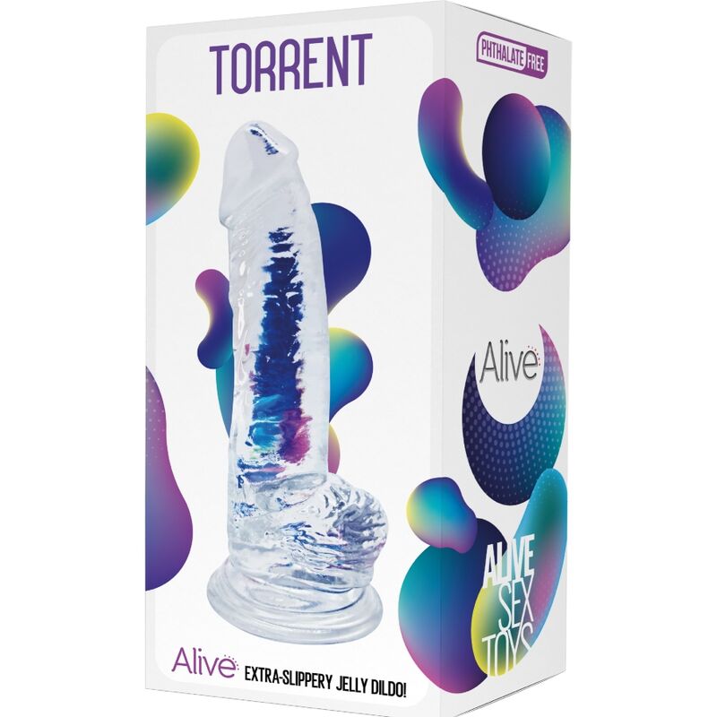 ALIVE - TORRENT REALISTISCHER PENIS TRANSPARENT 20,6 CM