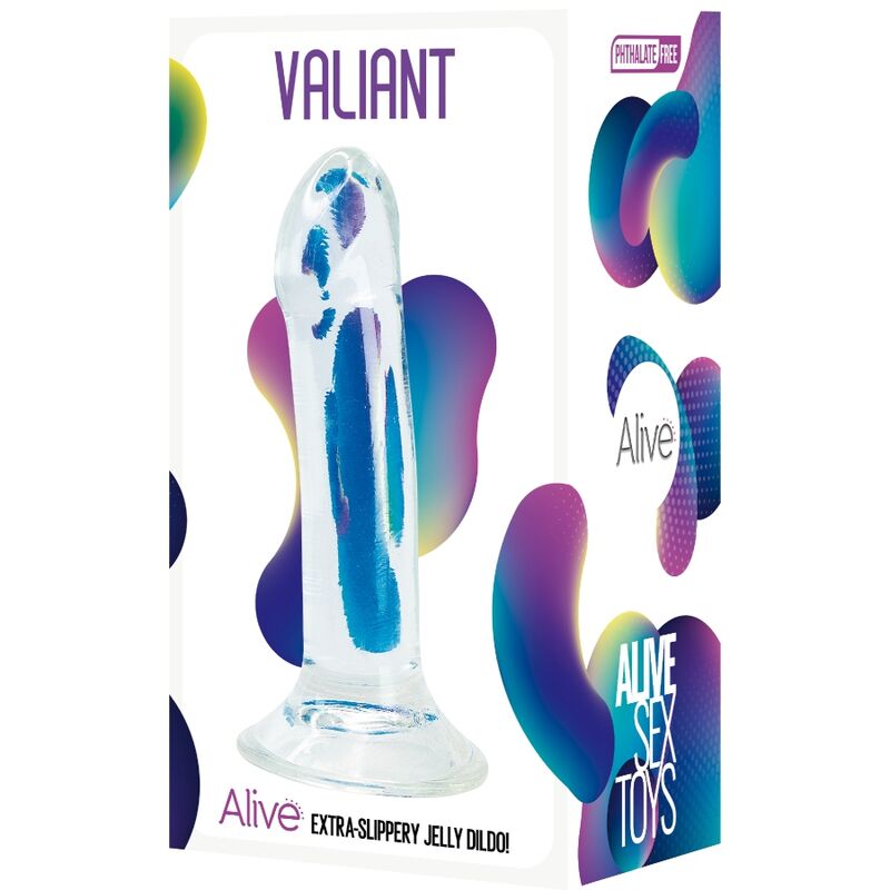 ALIVE - VALIANT REALISTISCHER PENIS TRANSPARENT 16 CM