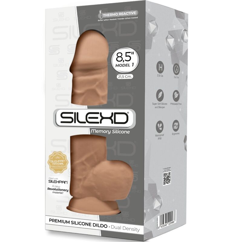 SILEXD - MODELL 1 REALISTISCHER PENIS PREMIUM SILEXPAN SILIKON KARAMELL 21,5 CM