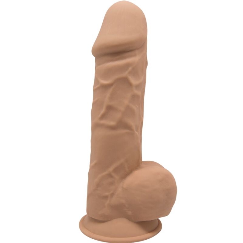 SILEXD - MODELLO 1 PENE REALISTICO PREMIUM SILEXPAN SILICONE CARAMELLO 21,5 CM