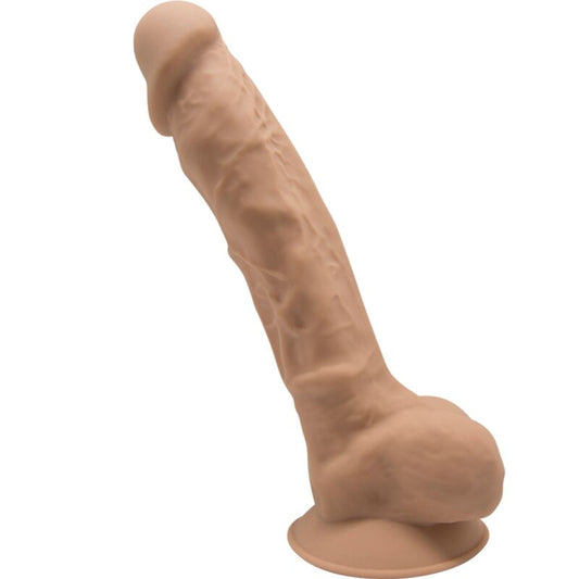 SILEXD - MODELLO 1 PENE REALISTICO PREMIUM SILEXPAN SILICONE CARAMELLO 23 CM