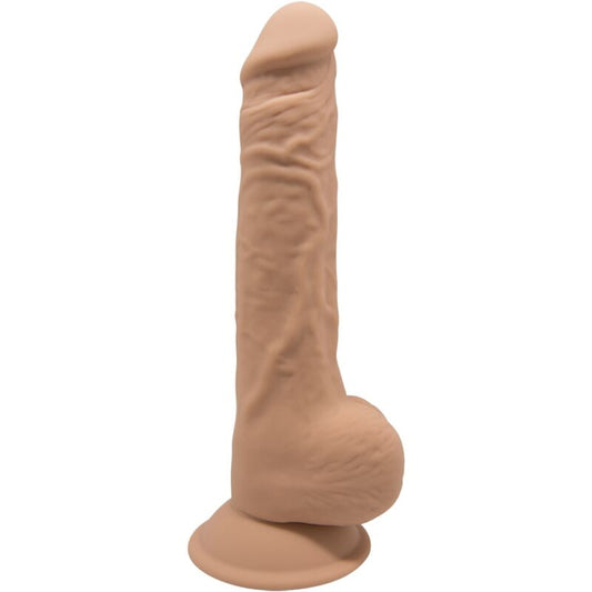 SILEXD - MODELLO 1 PENE REALISTICO PREMIUM SILEXPAN SILICONE CARAMELLO 24 CM