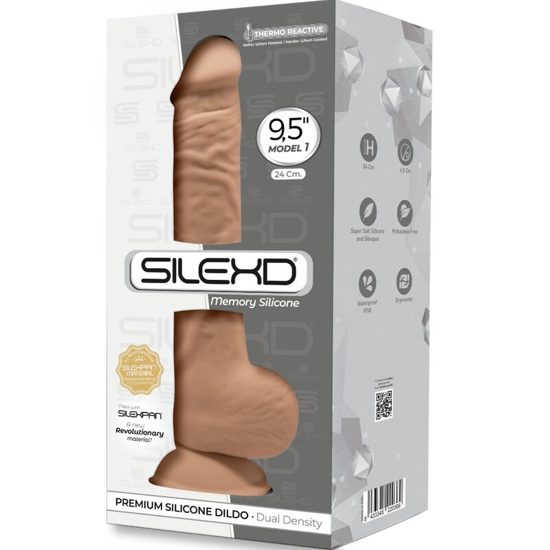 SILEXD - MODELL 1 REALISTISCHER PENIS PREMIUM SILEXPAN SILIKON KARAMELL 24 CM